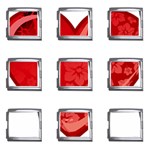 heart003_red Mega Link Italian Charm (9 pack)