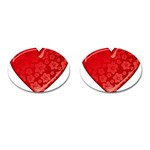 heart003_red Cufflinks (Oval)