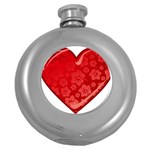 heart003_red Hip Flask (5 oz)