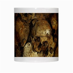 Skull Texture Vintage White Mugs from ArtsNow.com Center