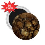 Skull Texture Vintage 2.25  Magnets (10 pack) 