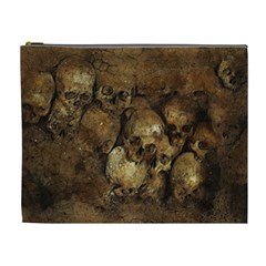Skull Texture Vintage Cosmetic Bag (XL) from ArtsNow.com Front