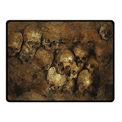 Skull Texture Vintage Double Sided Fleece Blanket (Small)  from ArtsNow.com 45 x34  Blanket Front