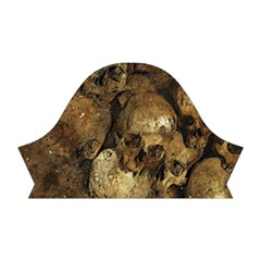 Skull Texture Vintage Short Sleeve V Right Sleeve