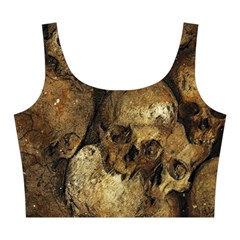 Skull Texture Vintage Midi Sleeveless Dress from ArtsNow.com Top Front