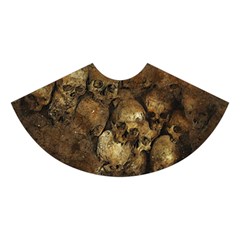 Skull Texture Vintage Midi Sleeveless Dress from ArtsNow.com Skirt Back