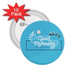 Background Good Morning 2.25  Buttons (10 pack) 