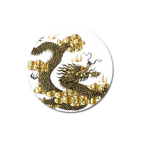 Dragon Animals Monster Magnet 3  (Round) from ArtsNow.com Front