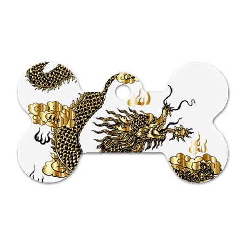 Dragon Animals Monster Dog Tag Bone (Two Sides) from ArtsNow.com Front