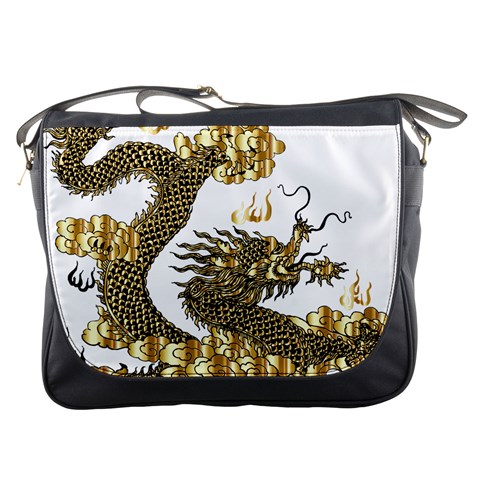 Dragon Animals Monster Messenger Bag from ArtsNow.com Front