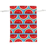 Illustrations Watermelon Texture Pattern  Lightweight Drawstring Pouch (XL)