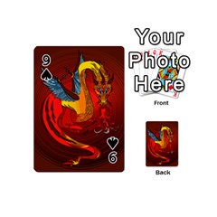 Dragon Metallizer Playing Cards 54 Designs (Mini) from ArtsNow.com Front - Spade9