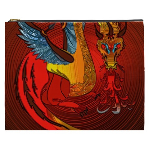 Dragon Metallizer Cosmetic Bag (XXXL) from ArtsNow.com Front