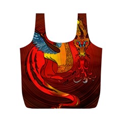 Dragon Metallizer Full Print Recycle Bag (M) from ArtsNow.com Front