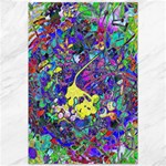 vibrant abstract floral/rainbow color Canvas 12  x 18 