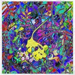 vibrant abstract floral/rainbow color Canvas 20  x 20 