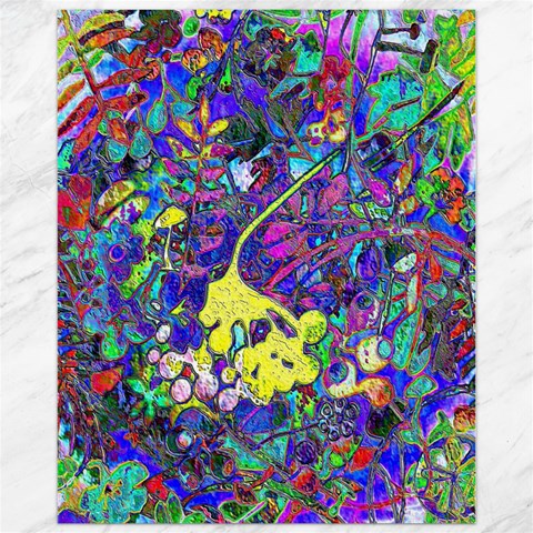 vibrant abstract floral/rainbow color Canvas 11  x 14  from ArtsNow.com 10.95 x13.48  Canvas - 1