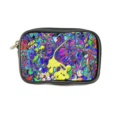 vibrant abstract floral/rainbow color Coin Purse from ArtsNow.com Front