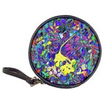 vibrant abstract floral/rainbow color Classic 20-CD Wallets
