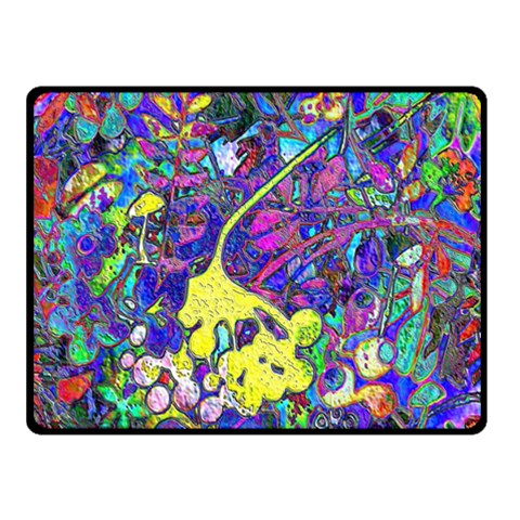vibrant abstract floral/rainbow color Double Sided Fleece Blanket (Small)  from ArtsNow.com 45 x34  Blanket Front
