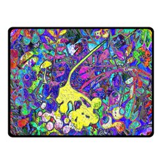 vibrant abstract floral/rainbow color Double Sided Fleece Blanket (Small)  from ArtsNow.com 45 x34  Blanket Front