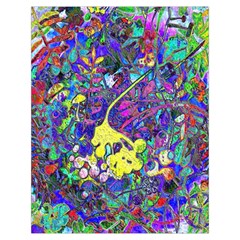 vibrant abstract floral/rainbow color Toiletries Pouch from ArtsNow.com Back