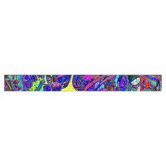 vibrant abstract floral/rainbow color Zipper Medium Tote Bag from ArtsNow.com Strap