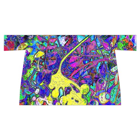 vibrant abstract floral/rainbow color Wristlet Pouch Bag (Small) from ArtsNow.com Front