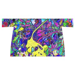 vibrant abstract floral/rainbow color Wristlet Pouch Bag (Small) from ArtsNow.com Back