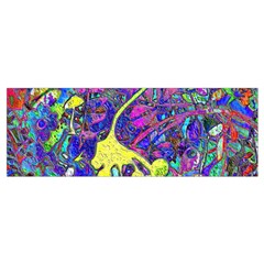 vibrant abstract floral/rainbow color Wristlet Pouch Bag (Small) from ArtsNow.com Bottom