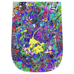 vibrant abstract floral/rainbow color Wristlet Pouch Bag (Small) from ArtsNow.com Left Side