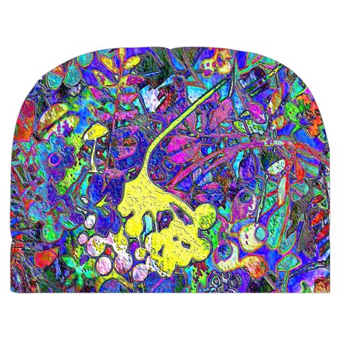 vibrant abstract floral/rainbow color Makeup Case (Medium) from ArtsNow.com Front