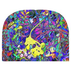 vibrant abstract floral/rainbow color Makeup Case (Medium) from ArtsNow.com Back