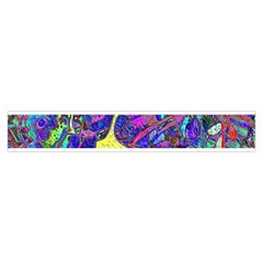 vibrant abstract floral/rainbow color Makeup Case (Medium) from ArtsNow.com Zipper Front