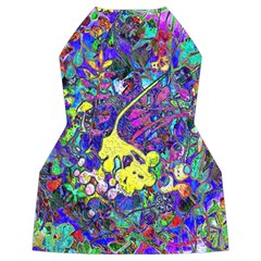 vibrant abstract floral/rainbow color Women s Long Sleeve Raglan Tee from ArtsNow.com Back