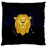 Zodiak Leo Lion Horoscope Sign Star Standard Flano Cushion Case (One Side)