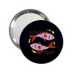 Fish Pisces Astrology Star Zodiac 2.25  Handbag Mirrors