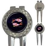 Fish Pisces Astrology Star Zodiac 3-in-1 Golf Divots