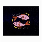 Fish Pisces Astrology Star Zodiac Small Glasses Cloth