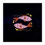 Fish Pisces Astrology Star Zodiac Medium Glasses Cloth (2 Sides)