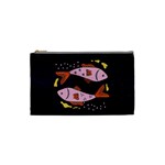 Fish Pisces Astrology Star Zodiac Cosmetic Bag (Small)