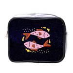 Fish Pisces Astrology Star Zodiac Mini Toiletries Bag (One Side)