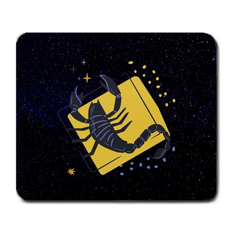 Zodiak Scorpio Horoscope Sign Star Large Mousepads from ArtsNow.com Front