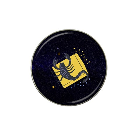 Zodiak Scorpio Horoscope Sign Star Hat Clip Ball Marker (10 pack) from ArtsNow.com Front