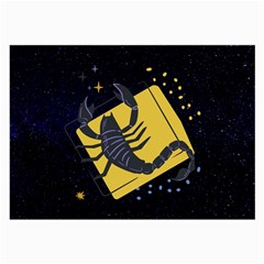 Zodiak Scorpio Horoscope Sign Star Large Glasses Cloth (2 Sides) from ArtsNow.com Front