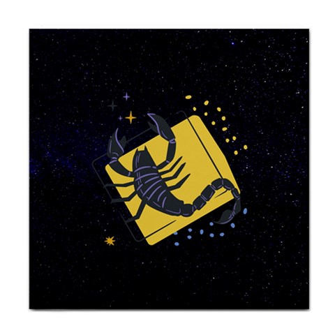 Zodiak Scorpio Horoscope Sign Star Face Towel from ArtsNow.com Front