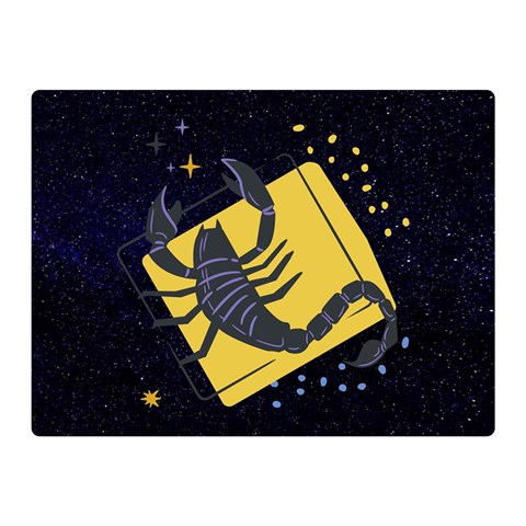 Zodiak Scorpio Horoscope Sign Star Double Sided Flano Blanket (Mini)  from ArtsNow.com 35 x27  Blanket Front
