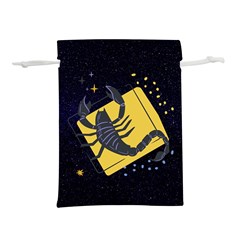 Zodiak Scorpio Horoscope Sign Star Lightweight Drawstring Pouch (M) from ArtsNow.com Back