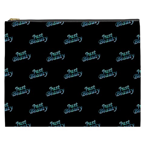 Just Beauty Words Motif Print Pattern Cosmetic Bag (XXXL) from ArtsNow.com Front
