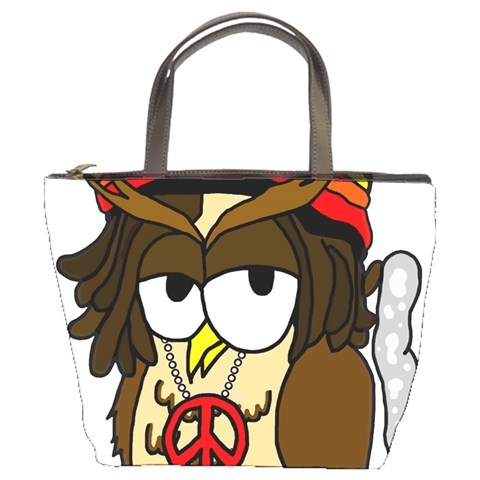 Rainbow Stoner Owl Bucket Bag from ArtsNow.com Front